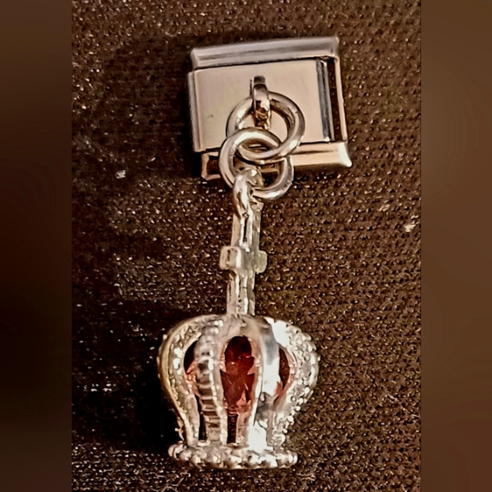 Crown Dangle Italian Charm